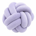 Coussin décoratif noué 30 cm textile violet style contemporain