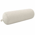 Coussin traversin 15 x 40 cm en tissu écru pour soutien décoratif